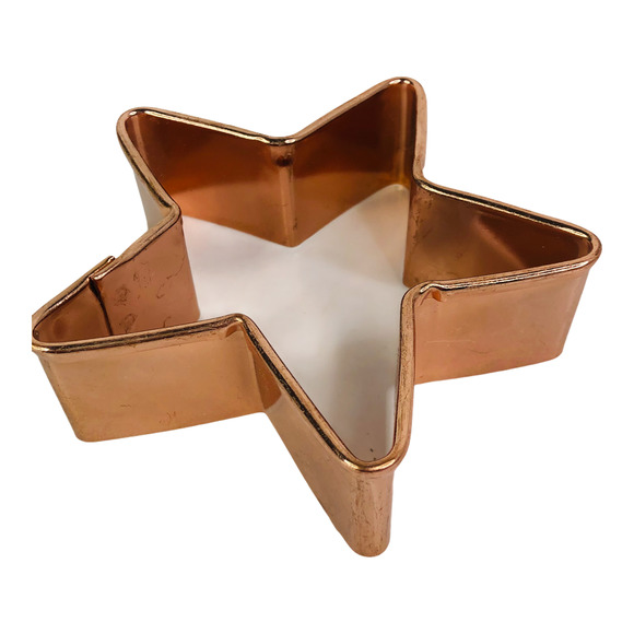 Large Heavy Copper Star Cookie Cutter - Unbranded 4" x 3.75" - Picture 5 of 10